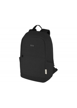 Рюкзак для ноутбука 15,6 дюймов с защитой от кражи Joey объемом 18 л из брезента, переработанного по стандарту GRS, черный