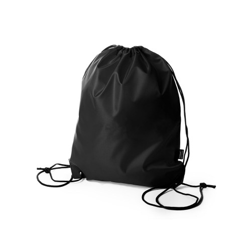 Рюкзак-мешок LARUS из мягкого материала RPET, черный