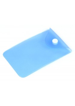 Прозрачный кармашек PVC, синий цвет