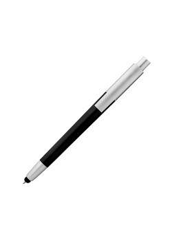 Ручка-стилус шариковая Salta, черный/серебристый, синие чернила