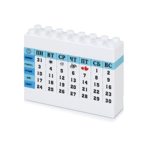 Календарь Лего, синий