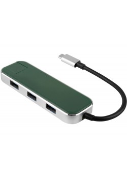 Хаб USB Rombica Type-C Chronos Green