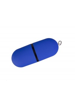 USB-флешка на 4 ГБ, с покрытием soft-touch, синий