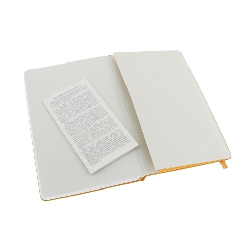 Записная книжка Moleskine Classic (нелинованный) в твердой обложке, Large (13х21см), оранжевый