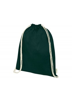 Orissa, рюкзак со шнурком из органического хлопка плотностью 140 г/м², соответствующего требованиям стандарта, темно-зеленый