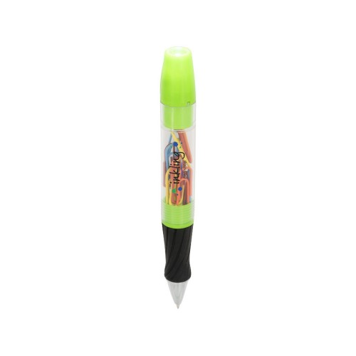 Королевская шариковая ручка со светодиодами и скрепками, зеленый