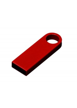 USB 2.0-флешка на 512 Мбайт с мини чипом и круглым отверстием, красный