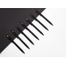 Ручка металлическая шариковая Taper Metal софт-тач с цветным зеркальным слоем, черный с серебристым