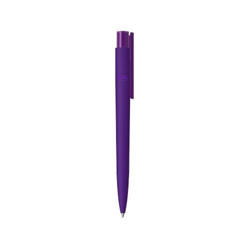 Шариковая ручка RECYCLED PET PEN PRO K transparent GUM soft-touch, фиолетовый