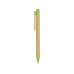 Ручка шариковая Salvador, натуральный/зеленый, черные чернила