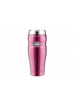 Кружка-термос со стальной колбой SK1005 Matte Raspberry leak proof Vacuum Travel Tumbler, 470ml., красный