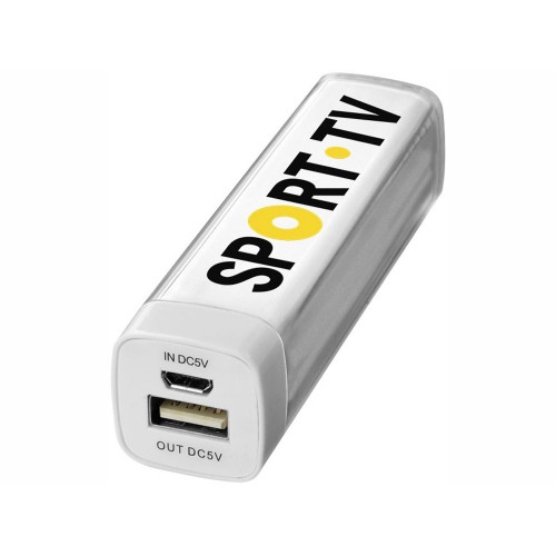 Портативное зарядное устройство Flash 2200 мА/ч, белый