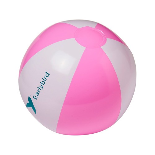 Пляжный мяч Palma, розовый/белый