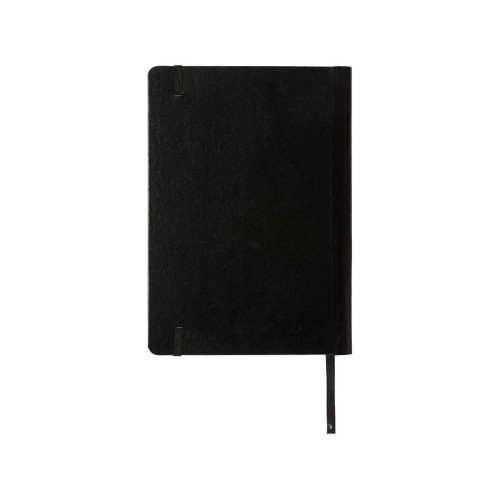 Блокнот Porta формата A5 с местом для ручки в корешке, черный