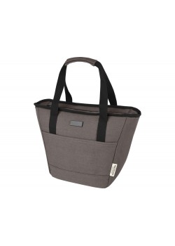 Пищевая сумка-холодильник Joey из брезента, переработанного по стандарту GRS, объемом 6 л на 9 банок, серый