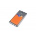 Чехол-картхолдер Favor на клеевой основе на телефон для пластиковых карт и и карт доступа, оранжевый