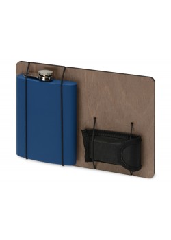 Подарочный набор Путешественник с флягой и мультитулом, синий