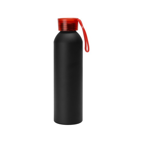 Бутылка для воды Joli, алюминий, черный/красный