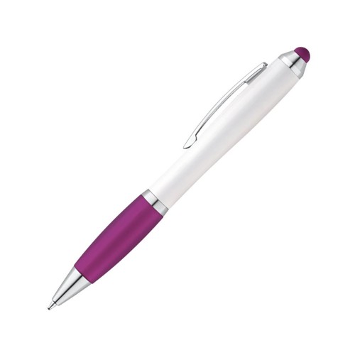 SANS BK. Шариковая ручка с зажимом из металла, Пурпурный