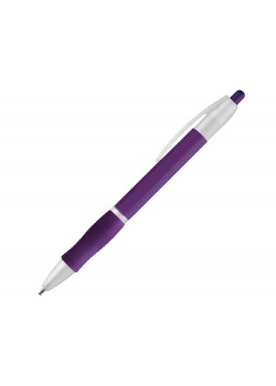 SLIM BK. Шариковая ручка с противоскользящим покрытием, Пурпурный