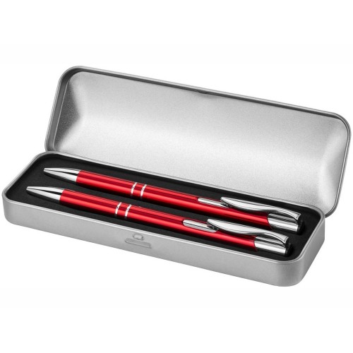 Набор Dublin: ручка шариковая, карандаш механический, красный