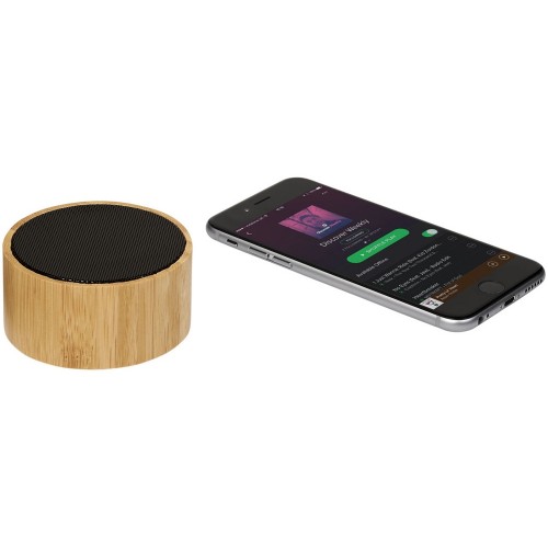 Бамбуковый Bluetooth®динамик Cosmos, черный