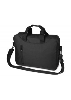 Сумка для ноутбука Wing с вертикальным наружным карманом, черный
