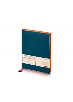 Ежедневник А5 недатированный Mercury, темно-синий Navy