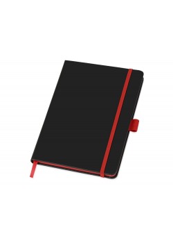 Блокнот Color edge A5, черный/красный (Р)