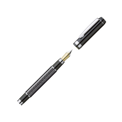 Ручка металлическая перьевая CARBON F, черный