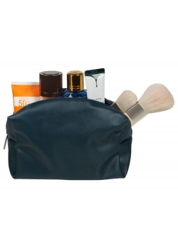 Косметичка из эко-кожи Enio, темно-синий