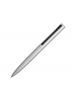 Ручка металлическая шариковая Bevel, серебристый/черный