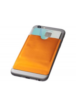 Бумажник для карт с RFID-чипом для смартфона, оранжевый
