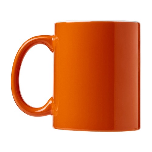 Керамическая кружка Java, оранжевый/белый