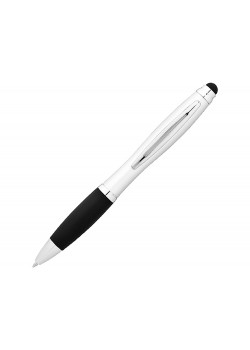 Ручка-стилус шариковая Mandarine, серебристый, черные чернила