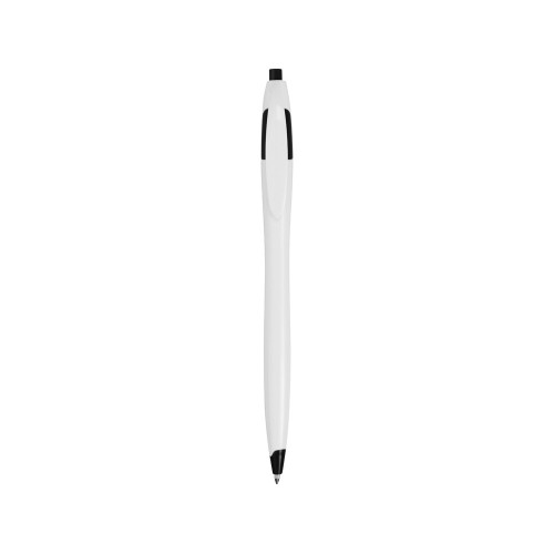Ручка шариковая Флокс, белый/черный