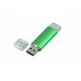 USB-флешка на 32 Гб.c дополнительным разъемом Micro USB, зеленый