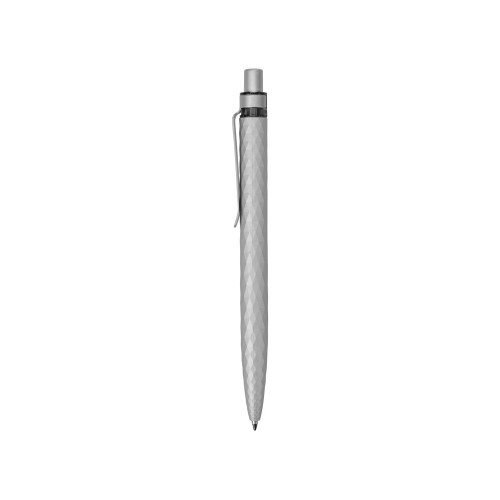 Ручка пластиковая c минералами шариковая Prodir QS01 PQSS Stone, серебряный