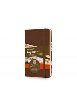 Записная книжка Moleskine Voyageur, (11.8 x 18.2см), коричневый