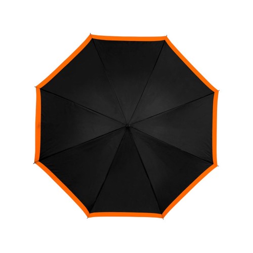 Зонт-трость Kris 23 полуавтомат, черный/оранжевый