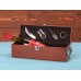 Набор аксессуаров для вина в подарочной коробке Fabrizio, коричневый (P)