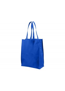 Ламинированная сумка для покупок среднего размера, ярко-синий