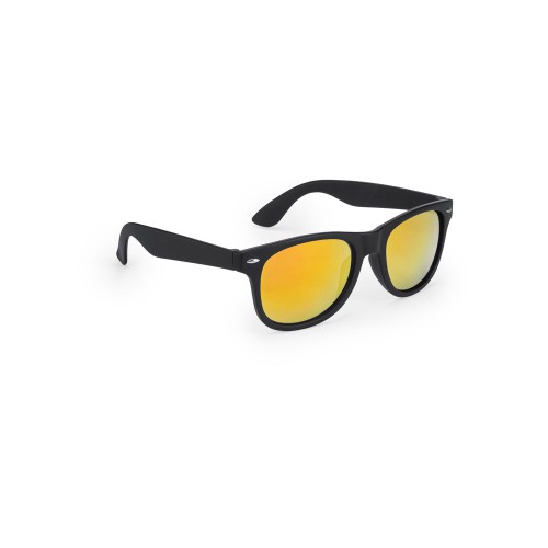 Солнцезащитные очки CIRO с зеркальными линзами, черный/апельсин
