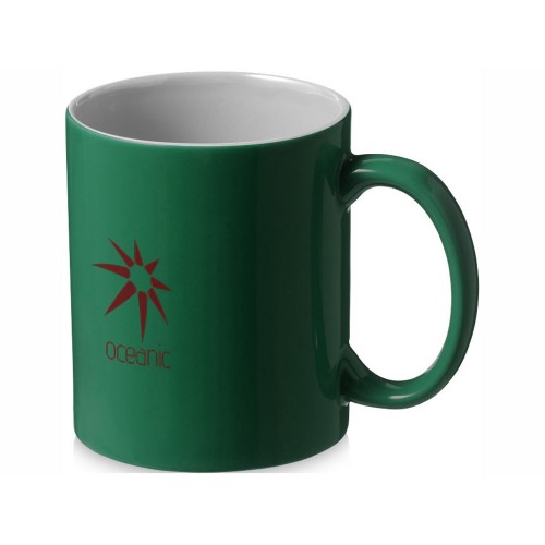Керамическая кружка Java, зеленый/белый