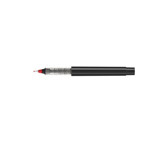 Капиллярная ручка в корпусе из переработанного материала rPET RECYCLED PET PEN PRO FL, черный с красными чернилами