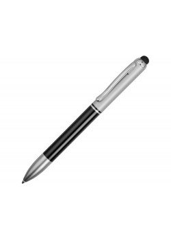 Ручка-стилус шариковая Seosan 2-в-1, черный/серебристый