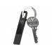 USB 2.0- флешка на 32 Гб c подсветкой логотипа Hook LED, темно-серый, белая подсветка