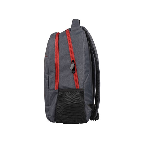 Рюкзак Metropolitan, серый с красной молнией и красной подкладкой