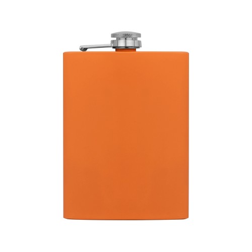 Фляжка 240 мл Remarque soft touch, 304 сталь, оранжевый