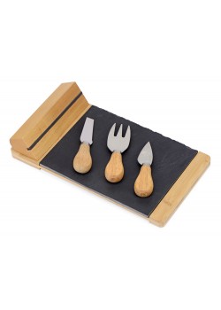 Набор для сыра из сланцевой доски и ножей Bamboo collection Taleggio (Р)